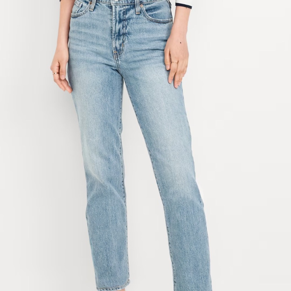 Old Navy Blue Straight Leg Jeans